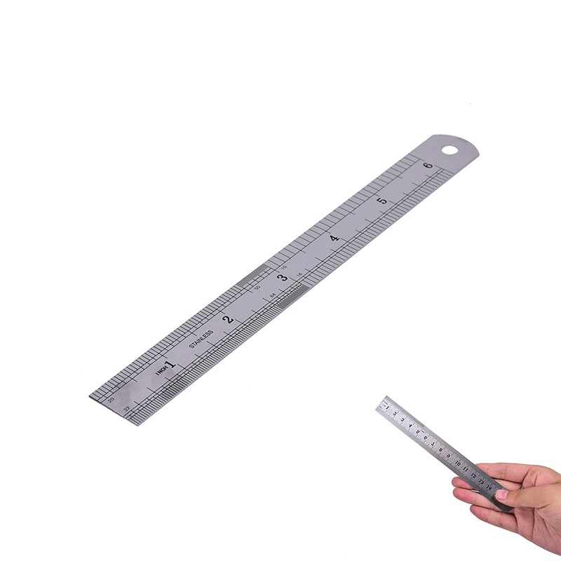 Thước đo bằng kim loại 15cm mẫu HL