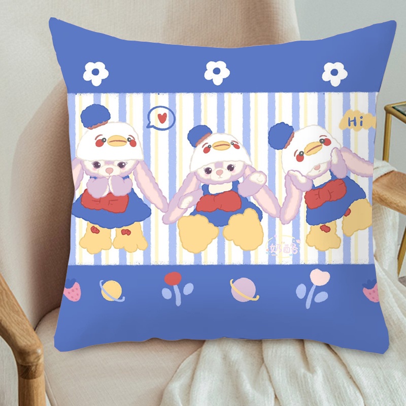 Vỏ Gối Vuông Họa Tiết Hoạt Hình Stella Lou Đáng Yêu Trang Trí Nội Thất