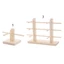FANIELLAPOWELL Kính Kệ Giá Đỡ Counter Top Tiết Kiệm Không Gian Kệ Gỗ Kính Mát Giá Để Đồ
