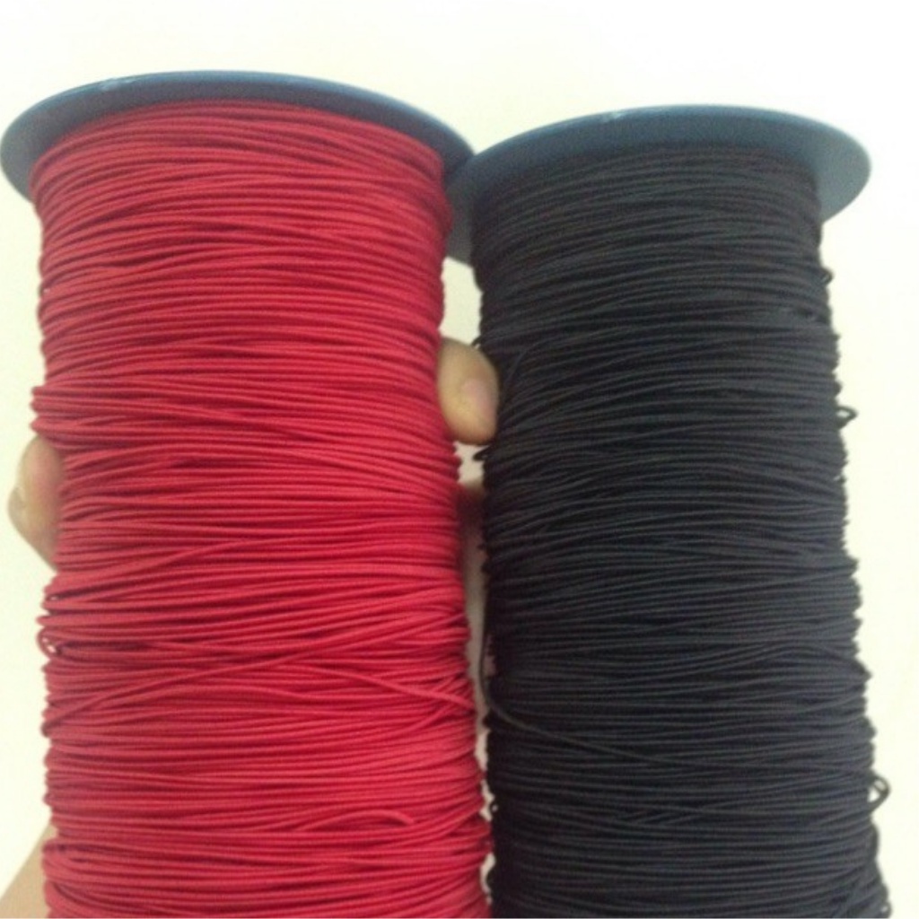 Dây thun chỉ, dây thun xỏ vòng, dây xâu vòng có Độ Co Giãn Cao - Duy Nhất màu NÂU