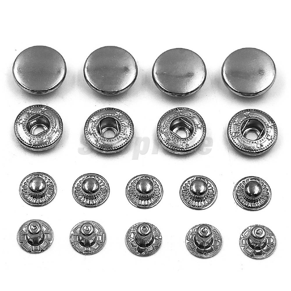 Bộ 50-70 Chốt Kim Loại Bấm Nút Đinh Tán Cho May Quần Áo Túi May Giày ...