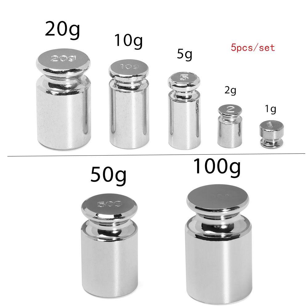 NKSFX 1 / 5 Bộ Trọng Lượng Cân Cho Dụng Cụ Gia Đình Đo Trọng Lượng Công Cụ Hiệu Chỉnh Mạ Chrome