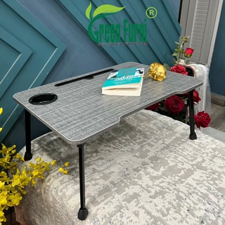Bàn gấp gọn thông minh greeninterior có cốc để ly, bàn làm việc bàn học sinh chắc chắn hiện đại MD