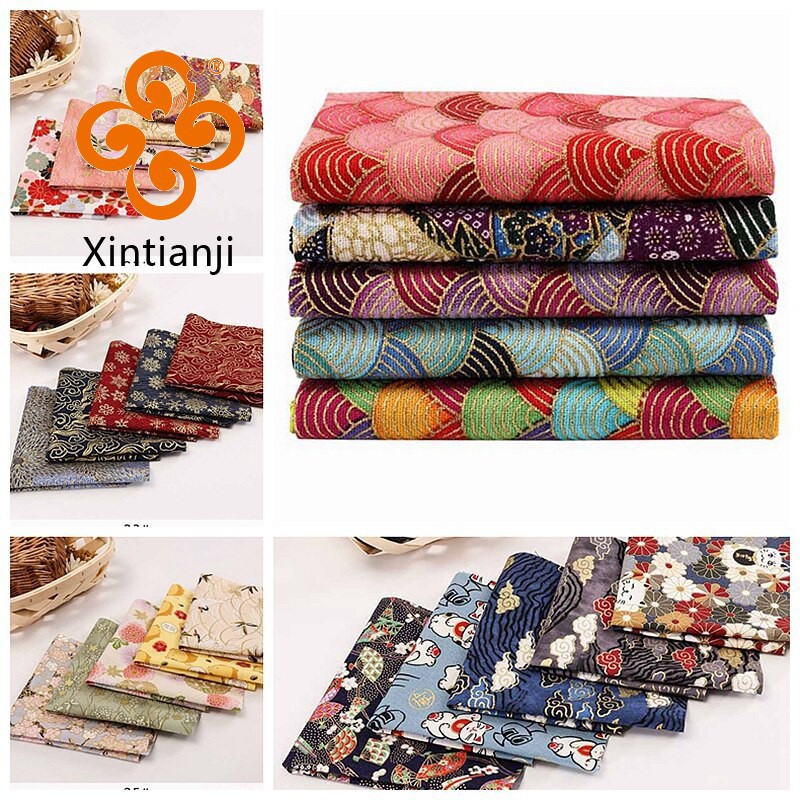 Quilted chắp vá Vải Cotton Nhật Bản In Vải Mẫu Giáo Hướng Dẫn Sử Dụng Bài Học 20 * 25cm / Chiếc TJ0361