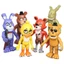 Fnaf đáng yêu 6 mảnh Năm đêm tại Freddys Các bức tượng nhỏ để làm bánh và đồ trang trí
