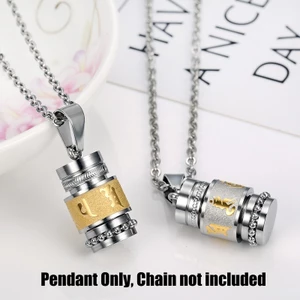 Vòng cổ Mặt Bánh Xe Cầu Nguyện Phật Giáo