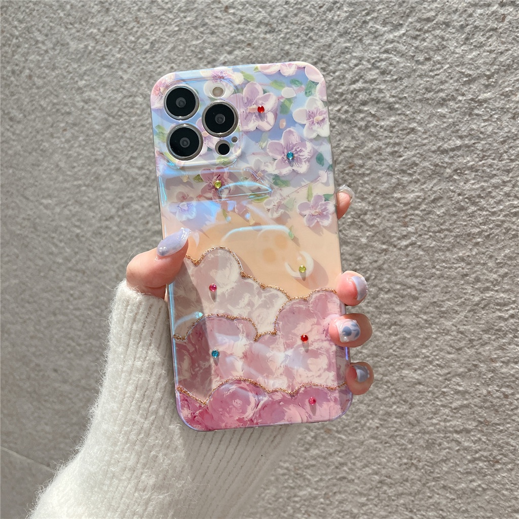 Ốp Điện Thoại Mềm Hình Hoa Cho iphone 13 Pro Max 12 11 Pro Max X XS XR XS Max