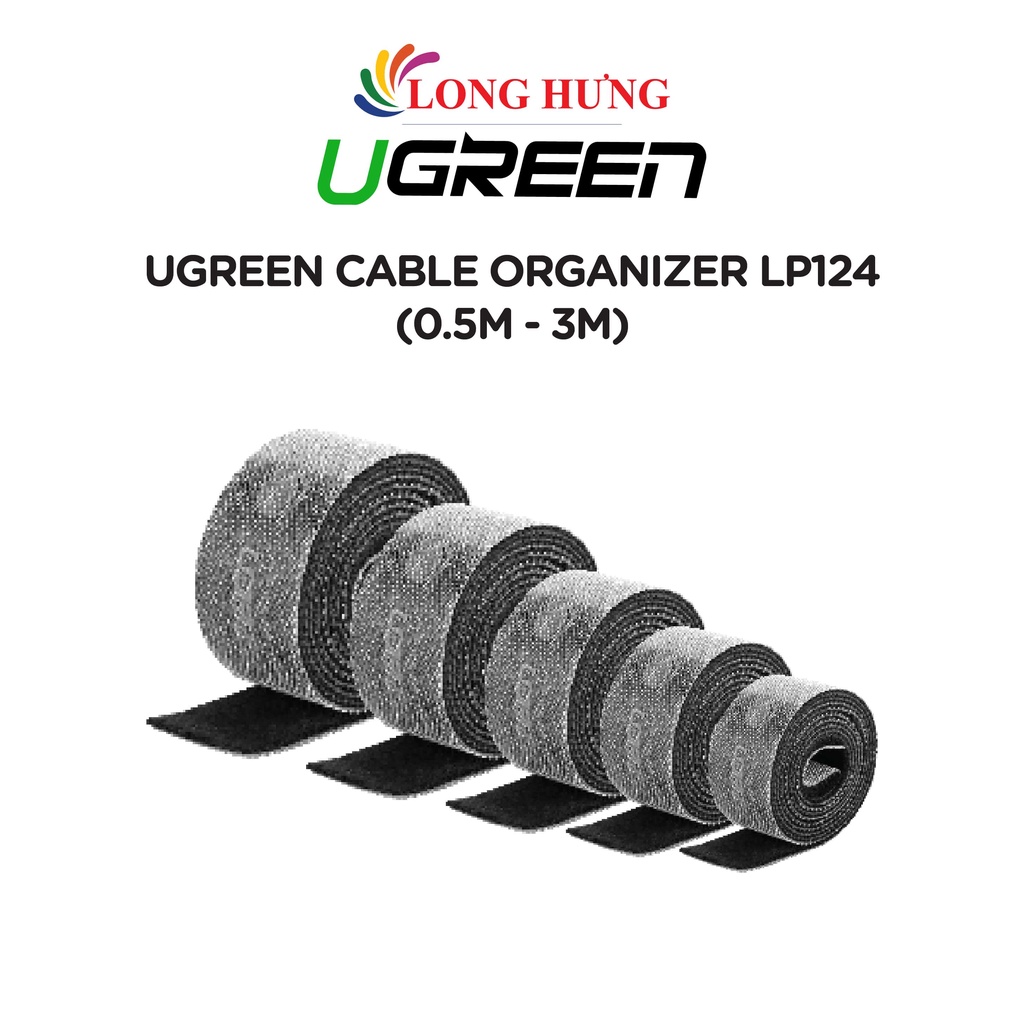 Dây dán Velcro Ugreen Cable Organizer LP124 (0.5M - 3M) - Hàng chính hãng