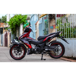 Tem Rời Dán Xe Winner V1 Mẫu Tem Repsol Xám Đỏ Đen Cực Đẹp, Hàng 3 Lớp Chất Lượng Cao .Team Decal