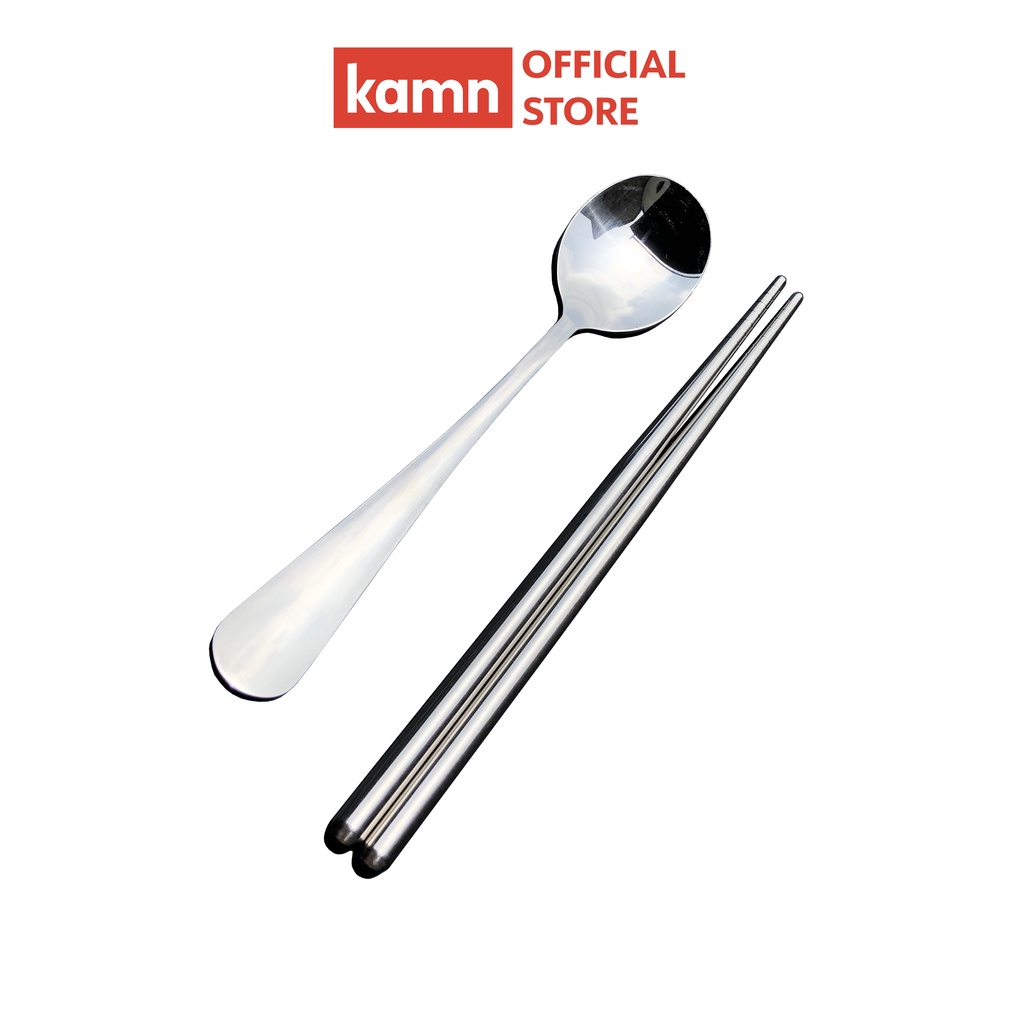 Bộ muỗng đũa cá nhân Kamn inox 401 | Shopee Việt Nam