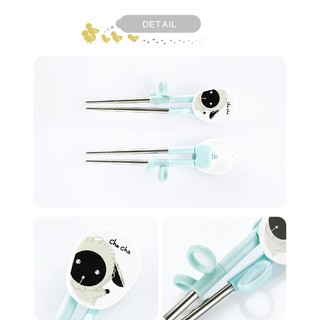 Muỗng-Đũa tập ăn cho bé cao cấp STENLOCK (Chính hãng Hàn Quốc)