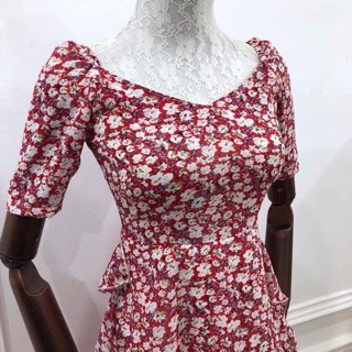 Hàng tk-đầm hoa xoè chất lụa hàn