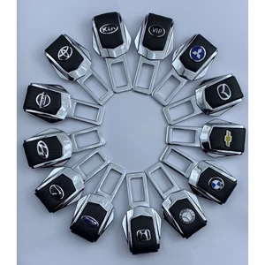 Chốt cài dây an toàn Da ô tô các hãng xe cao cấp,đai ngắt chuông ô tô full logo các hãng xe (Đơn vị tính 1 Cái)