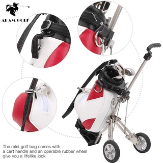 Bộ quà tặng chuyên dụng GOLFẺR hộp đựng bút hình túi đánh golf+3 cây bút hình gậy đánh golf+đế kiểu thảm cỏ độc đáo