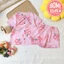 Đồ Bộ Bé Gái Pijama Lụa Cao Cấp Tay Ngắn_BM06