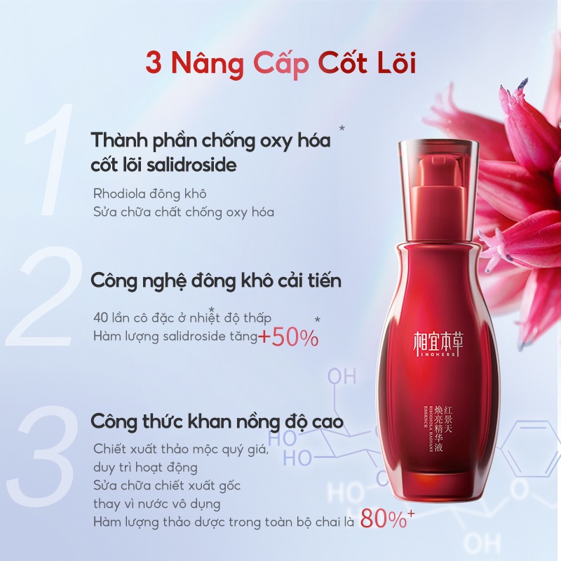 Ảnh Tinh chất rhodiola INOHERB chống oxy hóa làm sáng da 40g 4