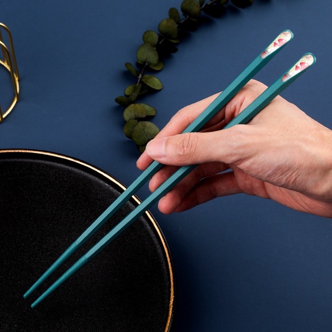 SET 5 Đôi Đũa , Đũa Ăn Gia Đình Kiểu Nhật Bản Nhiều Màu - Đũa Chịu Nhiệt Kháng Khuẩn An Toàn Chống Trượt