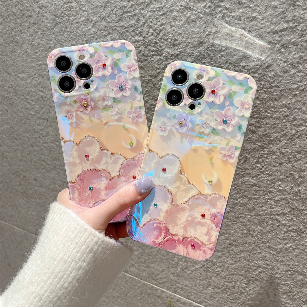 Ốp Điện Thoại Mềm Hình Hoa Cho iphone 13 Pro Max 12 11 Pro Max X XS XR XS Max