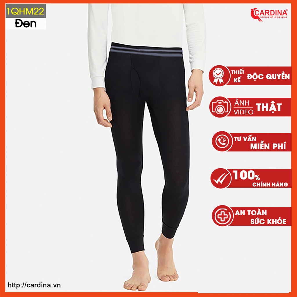 Quần giữ nhiệt nam CARDINA chất liệu cotton cao cấp công nghệ Heattech Nhật Bản 1QHM.