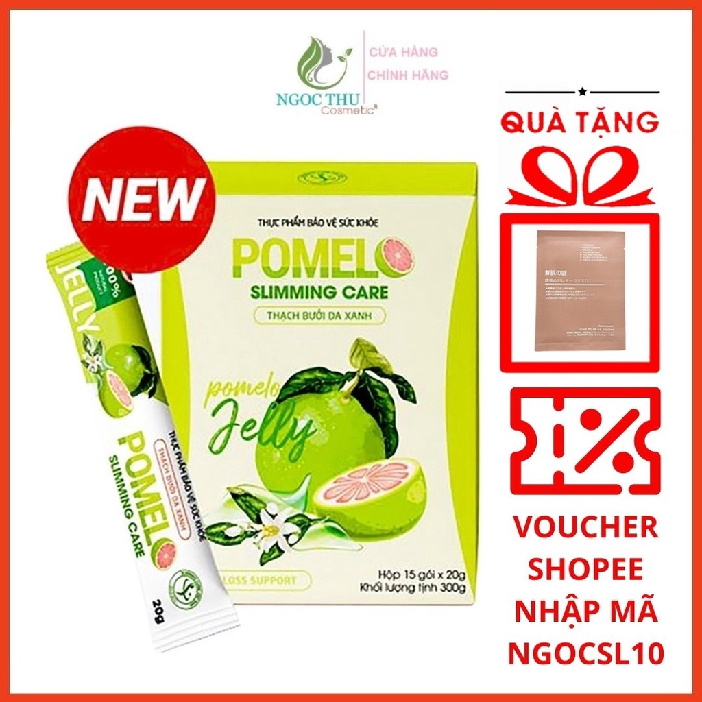 Thạch bưởi da xanh Pomelo Slimming Care Hộp 15 gói Shopee Việt Nam