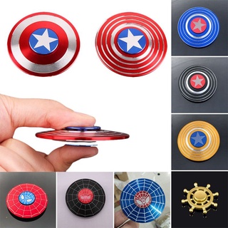 Con Quay Spinner 6cm – Hình Captain America Và Spider-Man, Đồ Chơi Giải Trí Giảm Stress Cho Cả Trẻ Em Và Người Lớn