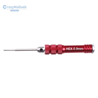 RC Bộ Tua Vít Đầu Lục Giác Màu Đỏ Cho Trực Thăng Điều Khiển Từ Xa Cây lục giác có cán 0.9mm / 1.27mm / 1.3mm / 1.5mm