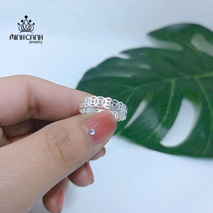 Ảnh Nhẫn Kim Tiền Bạc Loại Trơn May Mắn Tài Lộc - Minh Canh Jewelry 4