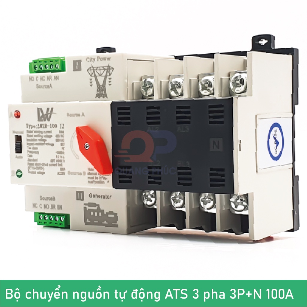 Bộ ATS chuyển nguồn tự động 2P/3P/4P 100A | Shopee Việt Nam