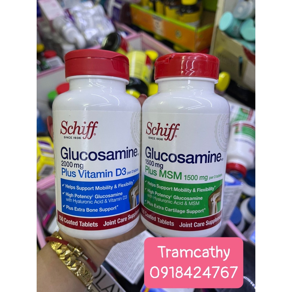 schiff glucosamine 1500mg Glucosamine Msm viên hỗ trợ xương khớp, giảm ...