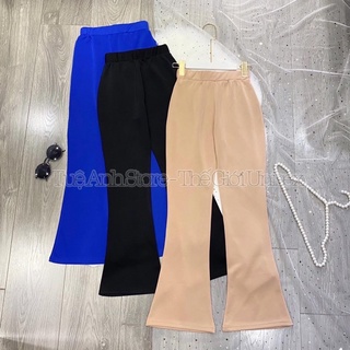 [7 MÀU] Quần Dài Nữ Ống Loe cao cấp CÓ TÚI From Chuẩn Hack Dáng - Quần Cạp Cao Ống Xoè size M L 38-68kg TUEANHSHOP