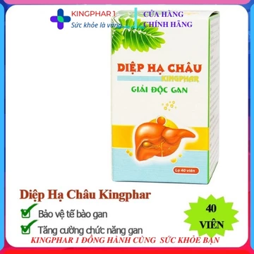 Viên Uống Diệp Hạ Châu Kingphar – Hộp 40 Viên | Hỗ Trợ Bảo Vệ Gan, Giải Độc, Hạ Men Gan | Thảo Dược Tự Nhiên