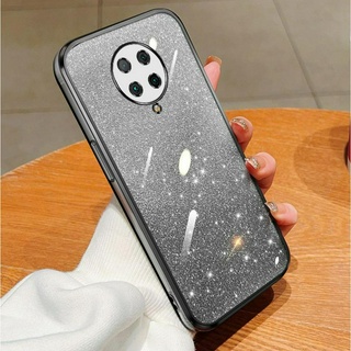 Xiaomi Poco F2 Pro Redmi K30 Pro Zoom k30pro k30ultra Màu gradient lấp lánh bột mạ điện trong suốt mềm vỏ điện thoại chống rơi