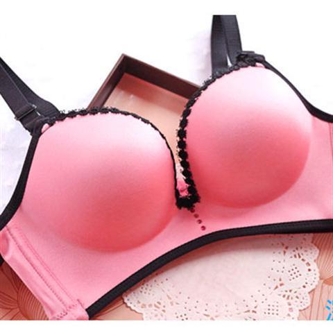 Không đánh dấu Không có vòng thép Push-Up Áo ngực dày ngực nhỏ phẳng ngực siêu dày 6cm Đồ lót có thể điều chỉnh gợi cảm
