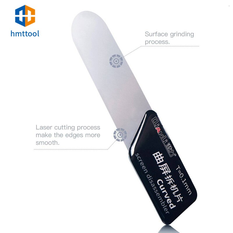Thẻ Qianli siêu tháo rời mỏng 0,1mm Công cụ mở Pry Spudger siêu mỏng cho màn hình cong IPhone / IPad / Samsung