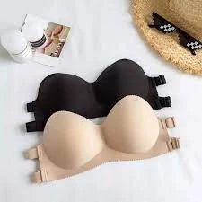 Áo Bra Đúc Su Nâng Ngực Chống Tụt Dây Chéo