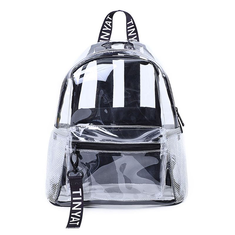 DASBSUG Nữ Ba Lô PVC Trong Suốt Du Lịch Trường Sách Daypack Ba Lô Cho Thiếu Niên Bé Gái