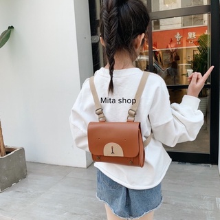 Balo cho bé - Ba lô đi học, đi chơi phong cách Hàn Quốc hình gấu xinh xắn - cặp sách trẻ em, túi da PU