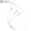 Cáp Sạc Hoco X25 3 Đầu IPhone - Micro Usb - Type C 1M - BH 6 Tháng 1 đổi 1 (MÀU SẮC NGẪU NHIÊN)