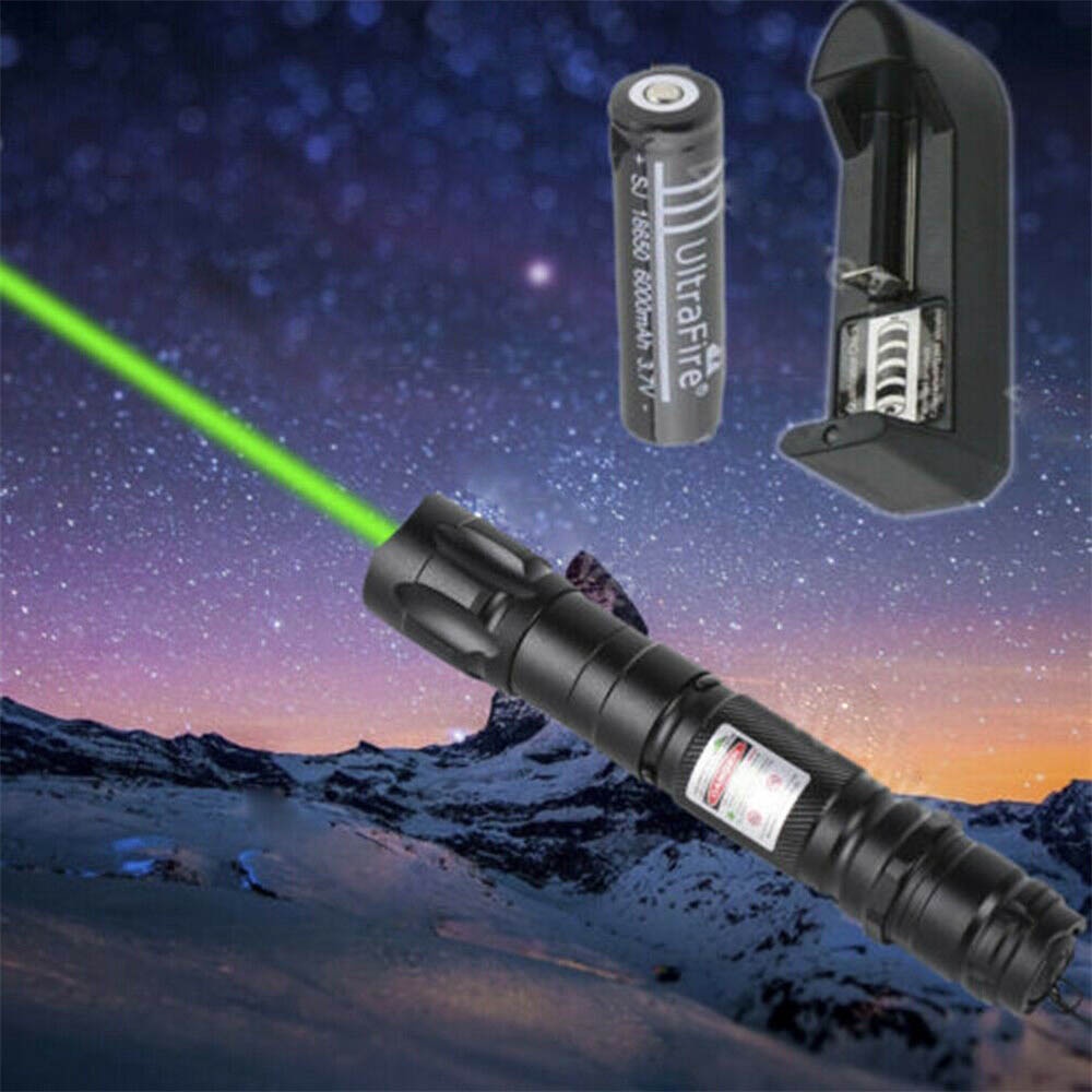 Green Laser Pointer 532nm Long Range Laser Pen Laser Light Tourch Rechargeable Usb 303