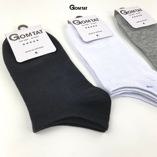 Tất cổ ngắn nam nữ trơn màu GOMTAT, vớ trơn ngắn cổ chất liệu cotton mềm mịn, êm chân - VOTRON-VNXK