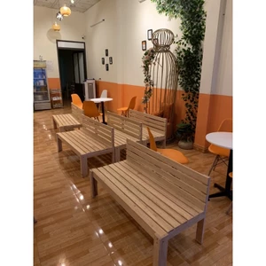 Ghế PALLET GỖ TỰ NHIÊN , trà tranh ,cafe , decor / 120x50 cao 65