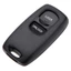 Uncut Key Thay thế 2 nút Keyless Entry Remote Key Fob Shell Case và Button Pad Tương thích với 2 3 6 323 626