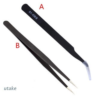 Nhíp đầu cong ESD-15 bằng thép chống tĩnh điện dùng sửa chữa trang sức