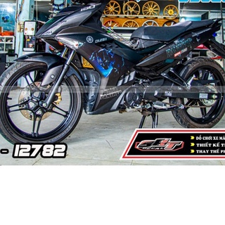 Gía sốc tem trùm exciter 150 đen nhám panther
