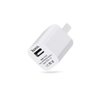 Cốc sạc Hoco UH102 cổng USB-A 1A (Trắng) - Phụ Kiện Nhất Tín