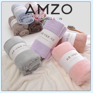 AMZO_KHĂN TẮM HÀN QUỐC 1M4*70CM NẶNG THẤM HÚT NHANH/ MỀM MỊN SIÊU THẤM HÚT