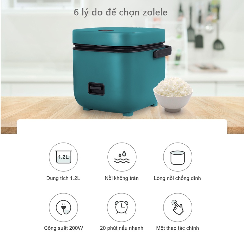 Ảnh Nồi cơm điện mini ZOLELE ZB001 1.2L (Lòng nồi 800ml) - Chính hãng 2
