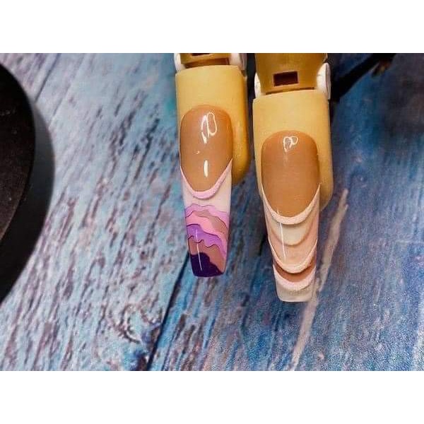 Bàn tay khớp học làm nail chuyên dụng - loại có khớp ngón tay cử động linh hoạt (tặng kèm 100 móng giả)