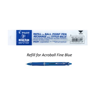 Ruột bút Pilot BRFV-10EF BVRF-8EF BRFV-10F BVRF-8F mực XANH (tip 0.7/0.5mm)