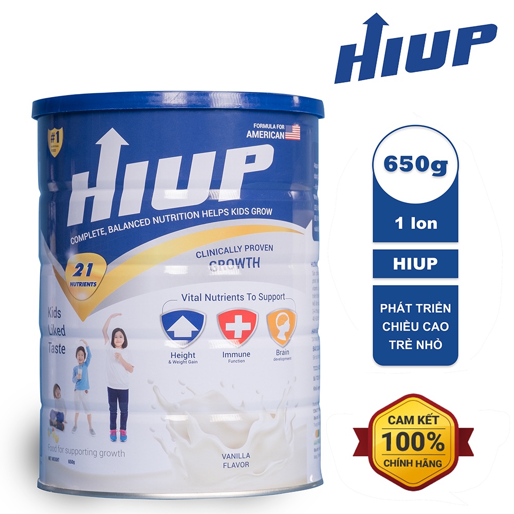 Combo 9 sữa bột HIUP tăng chiều cao cho trẻ từ 2 đến 15 tuổi